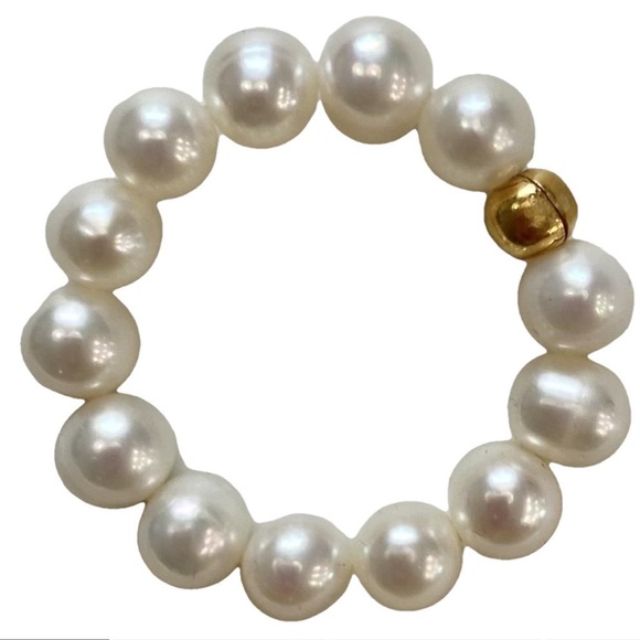 Anita Berisha “She is Kind” 3mm Freshwater Pearl Ring - Picture 2 of 5